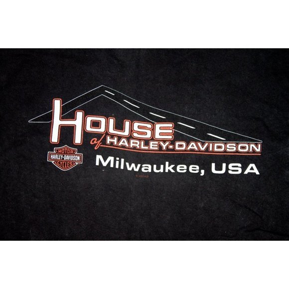 Harley Davidson Motorcycle Milwaukee 100 Years Short Sleeve T Shirt Size Large - Picture 4 of 6